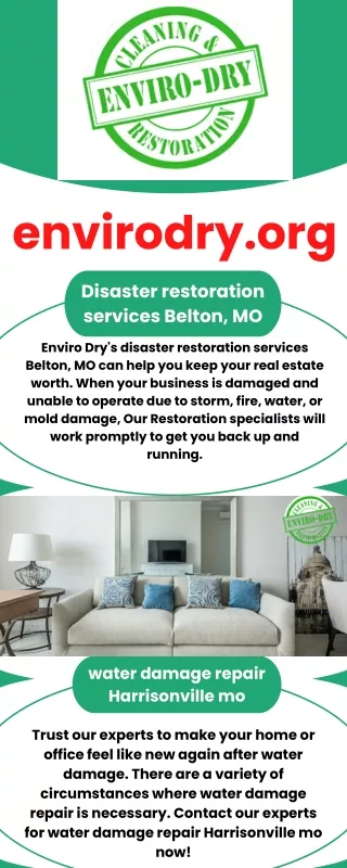 disaster restoration services Belton, MO