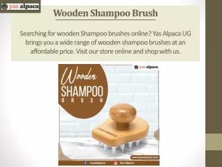 Wooden Shampoo Brush