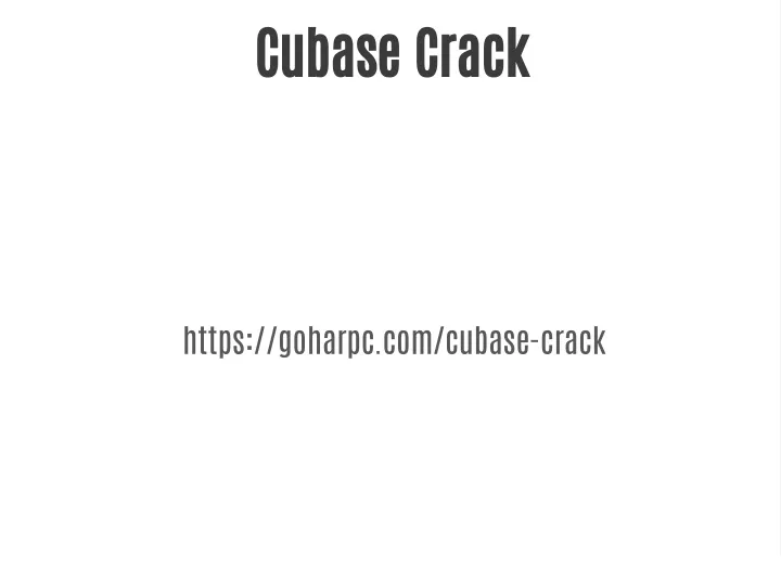 cubase crack