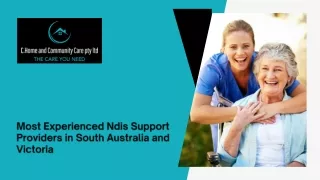 Most Experienced Ndis Support Providers in South Australia and Victoria