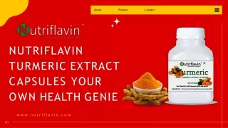 Nutriflavin Turmeric Extract Capsules Your Own Health Genie