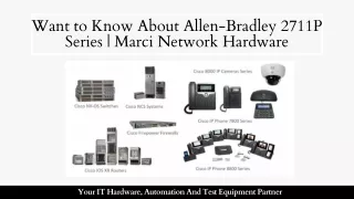 Want to Know About Allen-Bradley 2711P Series | Marci Network Hardware