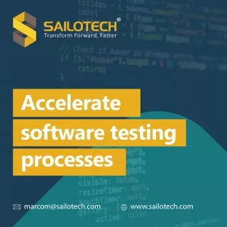 Accelerate software testing processes