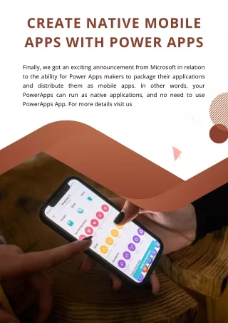 create native mobile apps with power apps
