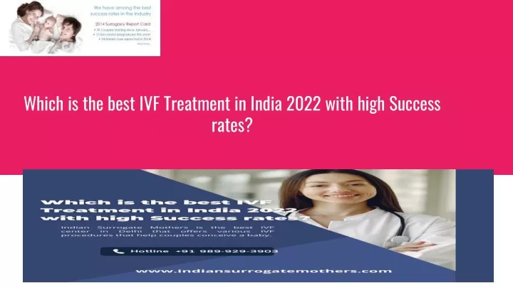 which is the best ivf treatment in india 2022 with high success rates