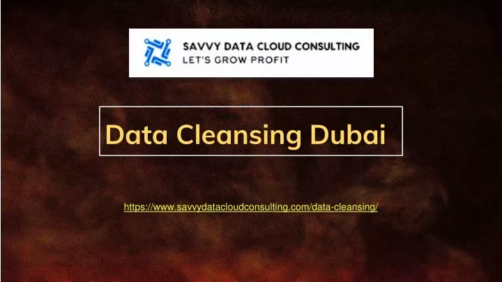 data cleansing dubai