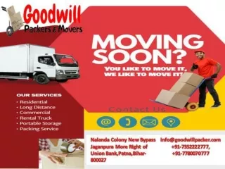 Hire the Most Affordable Packers and Movers in Gaya