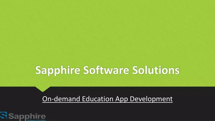 sapphire software solutions