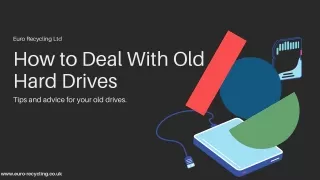 6 Disastrous Ways to Deal With Old Hard Drives