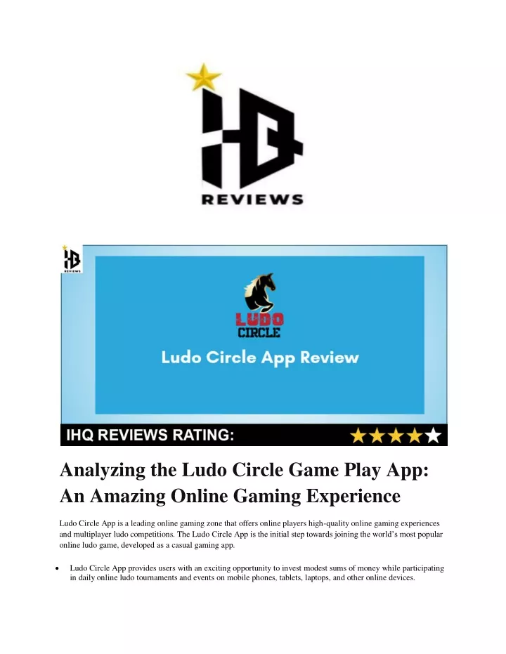 analyzing the ludo circle game play