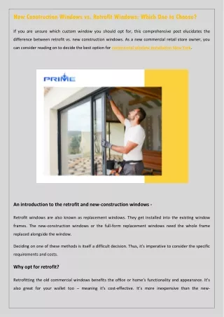 new construction windows vs retrofit windows