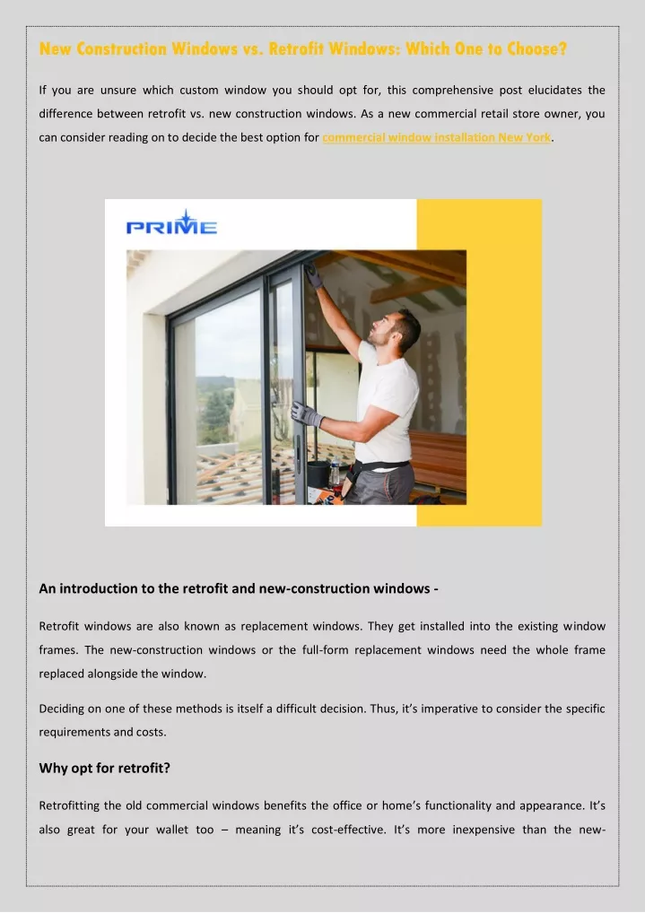 new construction windows vs retrofit windows