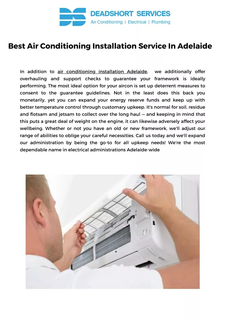 best air conditioning installation service