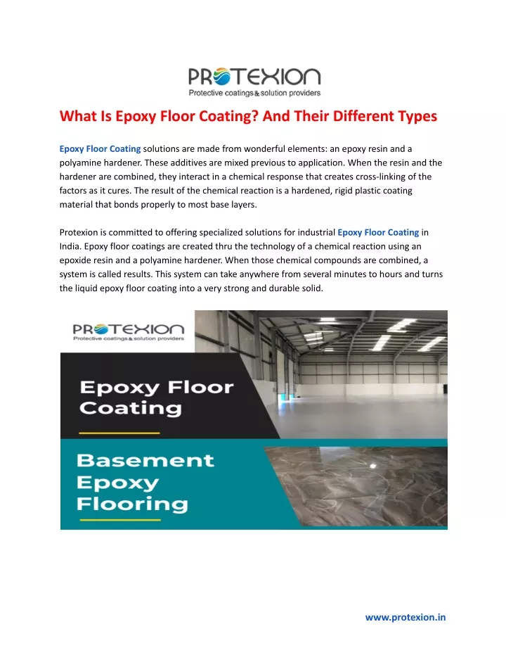 what is epoxy floor coating and their different