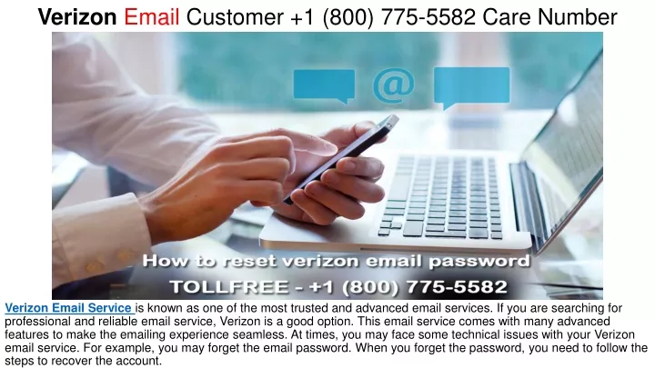 verizon email customer 1 800 775 5582 care number