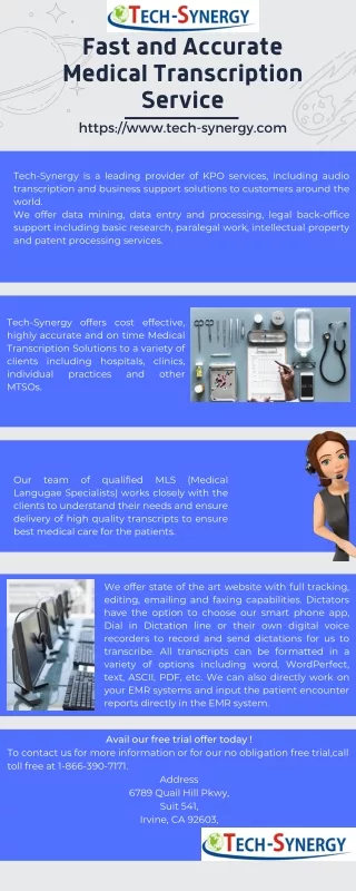 Fast and Accurate Medical Transcription Service