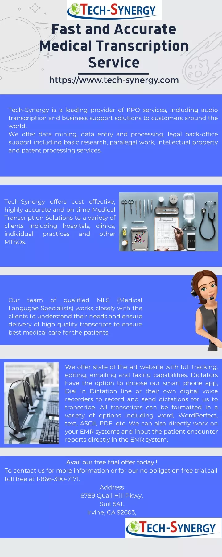 fast and accurate medical transcription service
