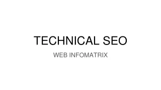 technical seo