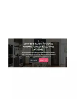 Kitchenaid Appliance Repair Pros_ Kitchenaid Appliance Repair Service