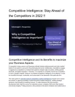 Competitive Intelligence_ Stay Ahead of the Competitors in 2022 - slide 1