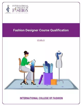 Fashion Designer Course Qualification