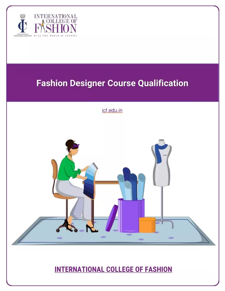 fashion designer course qualification