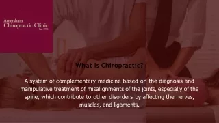 what is chiropractic a system of complementary