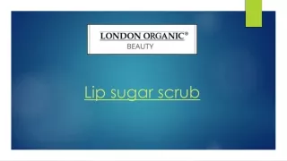 Lip sugar scrub