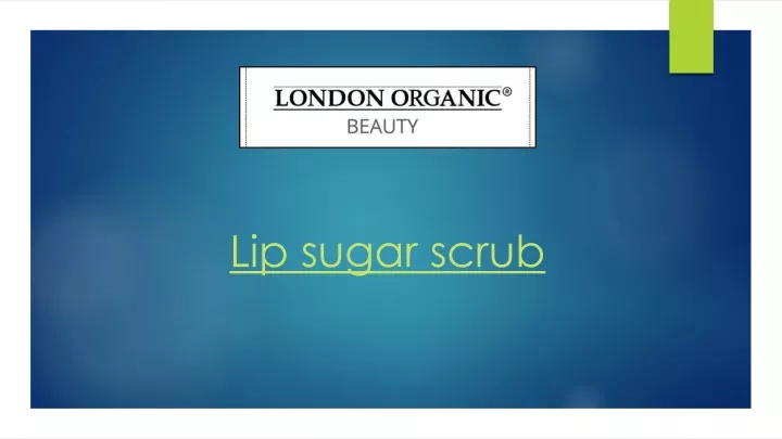 lip sugar scrub