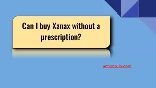 Can I buy Xanax without a prescription_