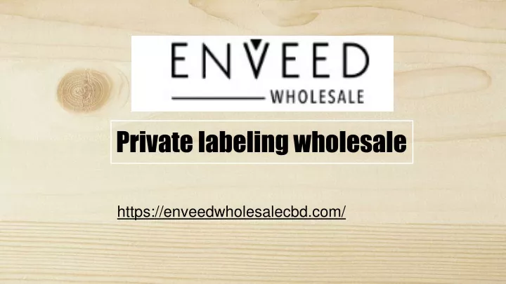 private labeling wholesale