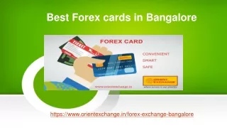 Forex card in Bangalore