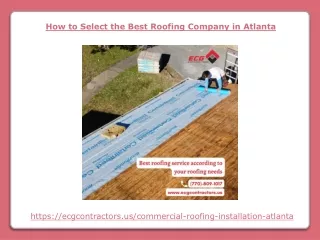How to Select the Best Roofing Company in Atlanta