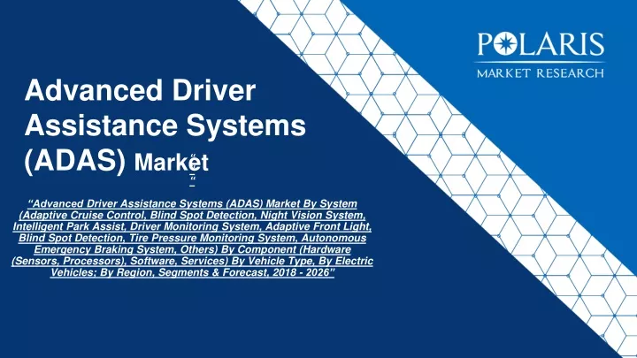 advanced driver assistance systems adas market