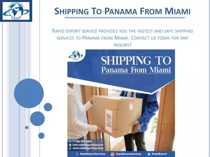 shipping to panama from miami rapid export