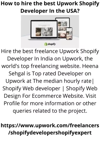 how to hire the best upwork shopify developer