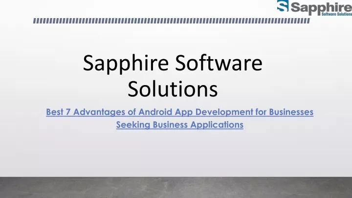 sapphire software solutions