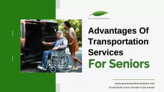Advantages Of Transportation Services For Seniors