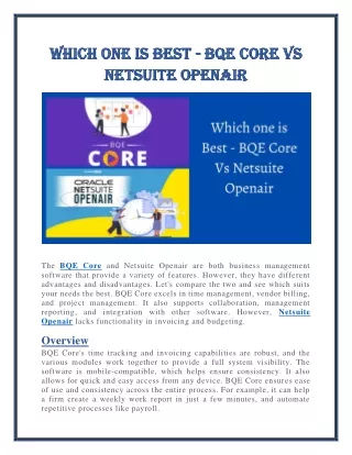 which one is best which one is best bqe core