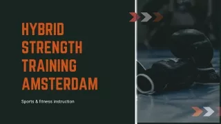 Hybrid Strength Training Amsterdam