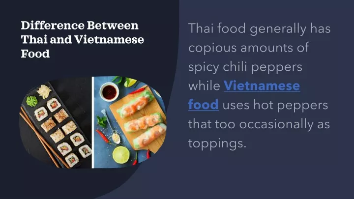 difference between thai and vietnamese food