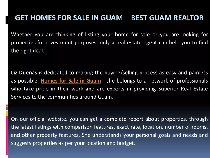get homes for sale in guam best guam realtor