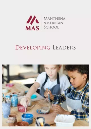 Manthena American School is Developing Future Leadership Programs in Dubai