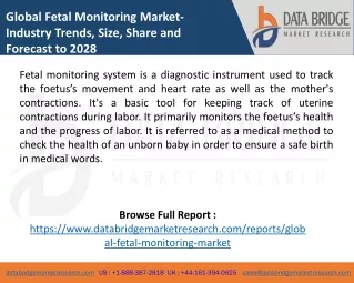 global fetal monitoring market industry trends