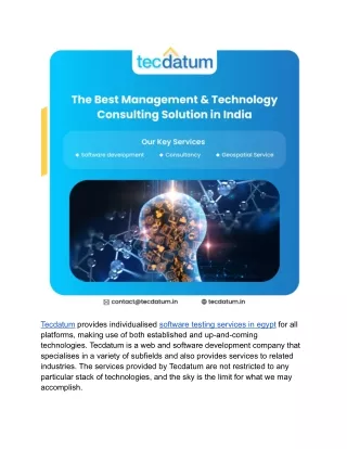 tecdatum provides individualised software testing