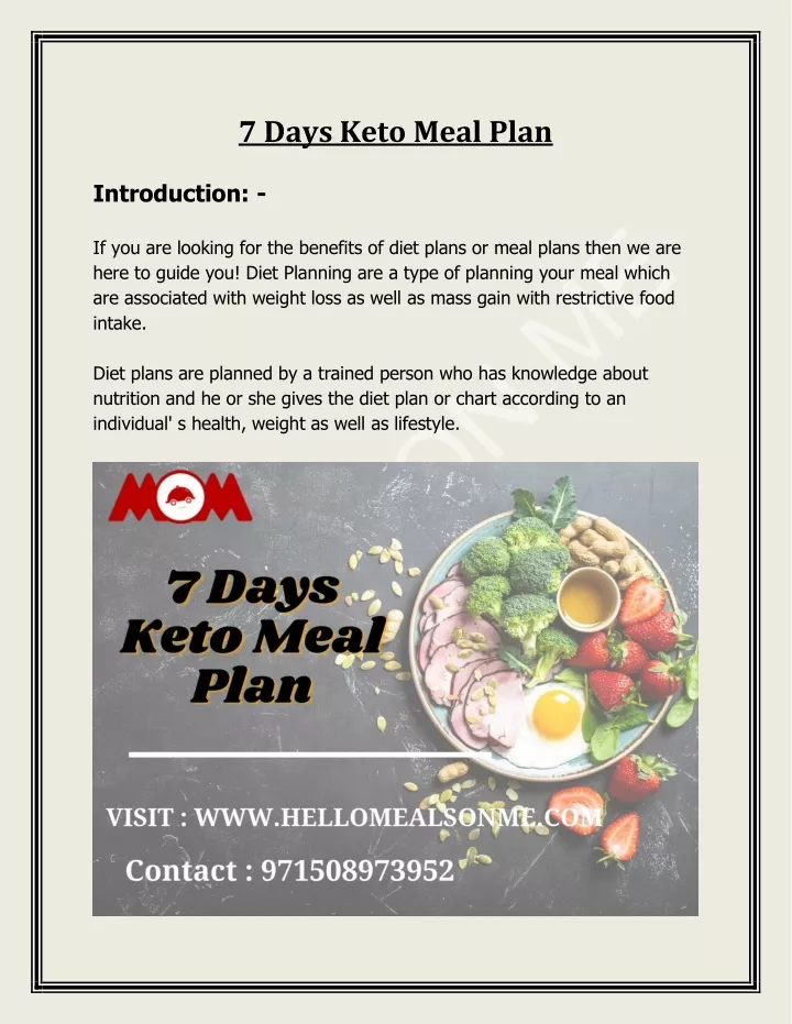 Ppt 7 Days Keto Meal Plan Meals On Me Powerpoint Presentation Free Download Id11454451 