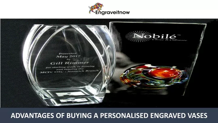 advantages of buying a personalised engraved vases