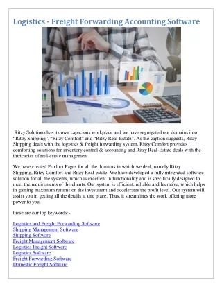logistics freight forwarding accounting software