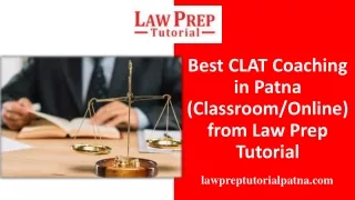 Join Best CLAT Online Coaching at Law Prep Tutorial