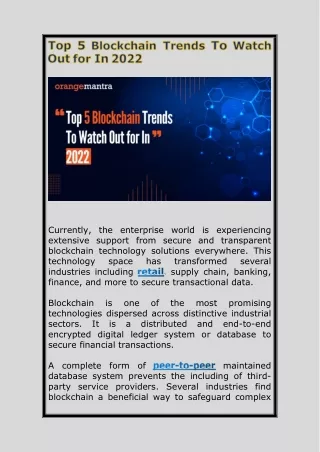 currently the enterprise world is experiencing